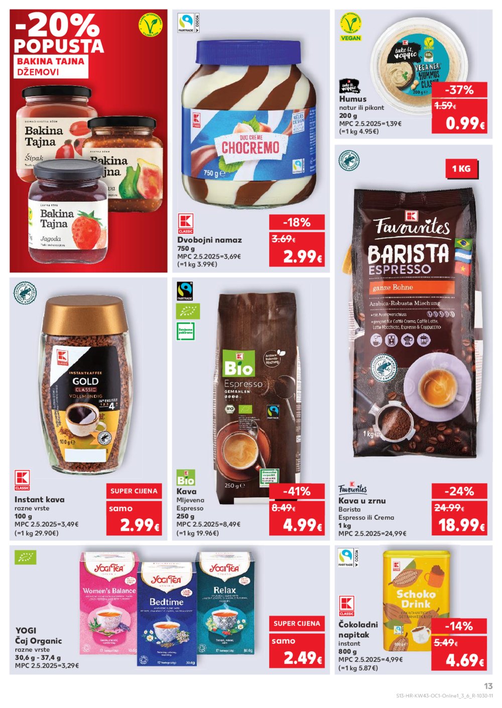 Kaufland katalog Robne marke 22.10. - 28.10.2025. Odabrane poslovnice