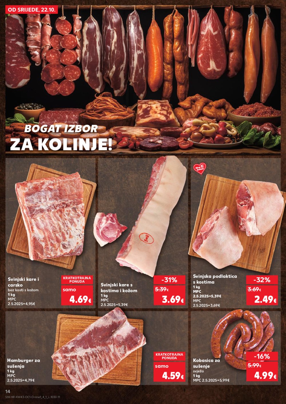 Kaufland katalog Robne marke 22.10. - 28.10.2025. Odabrane poslovnice