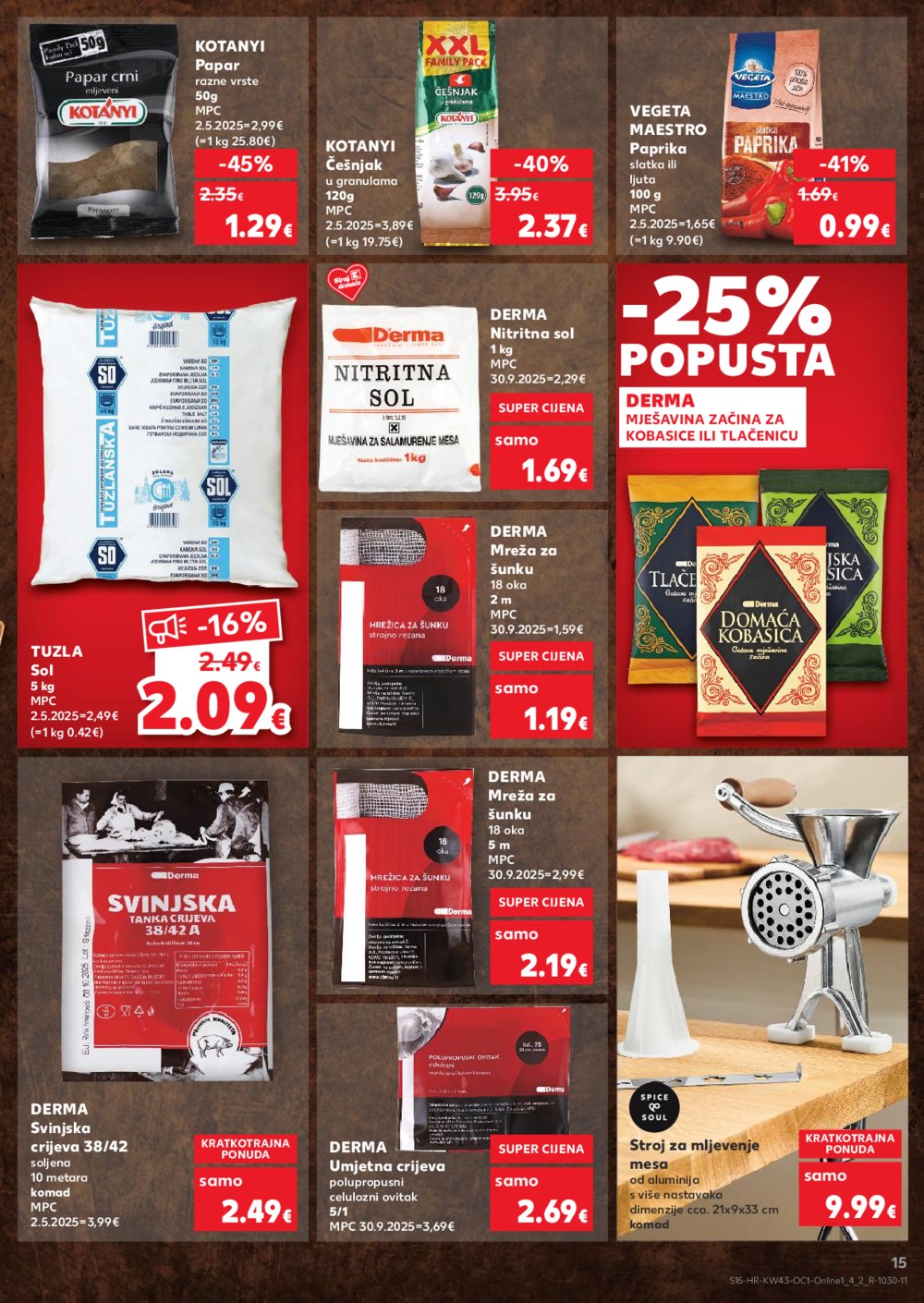 Kaufland katalog Robne marke 22.10. - 28.10.2025. Odabrane poslovnice