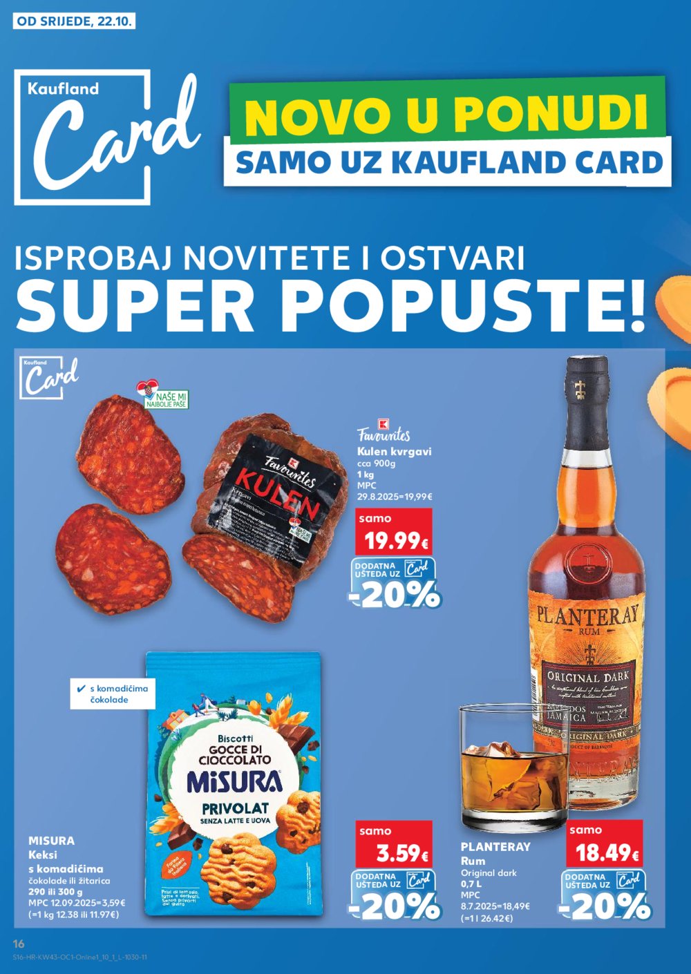 Kaufland katalog Robne marke 22.10. - 28.10.2025. Odabrane poslovnice