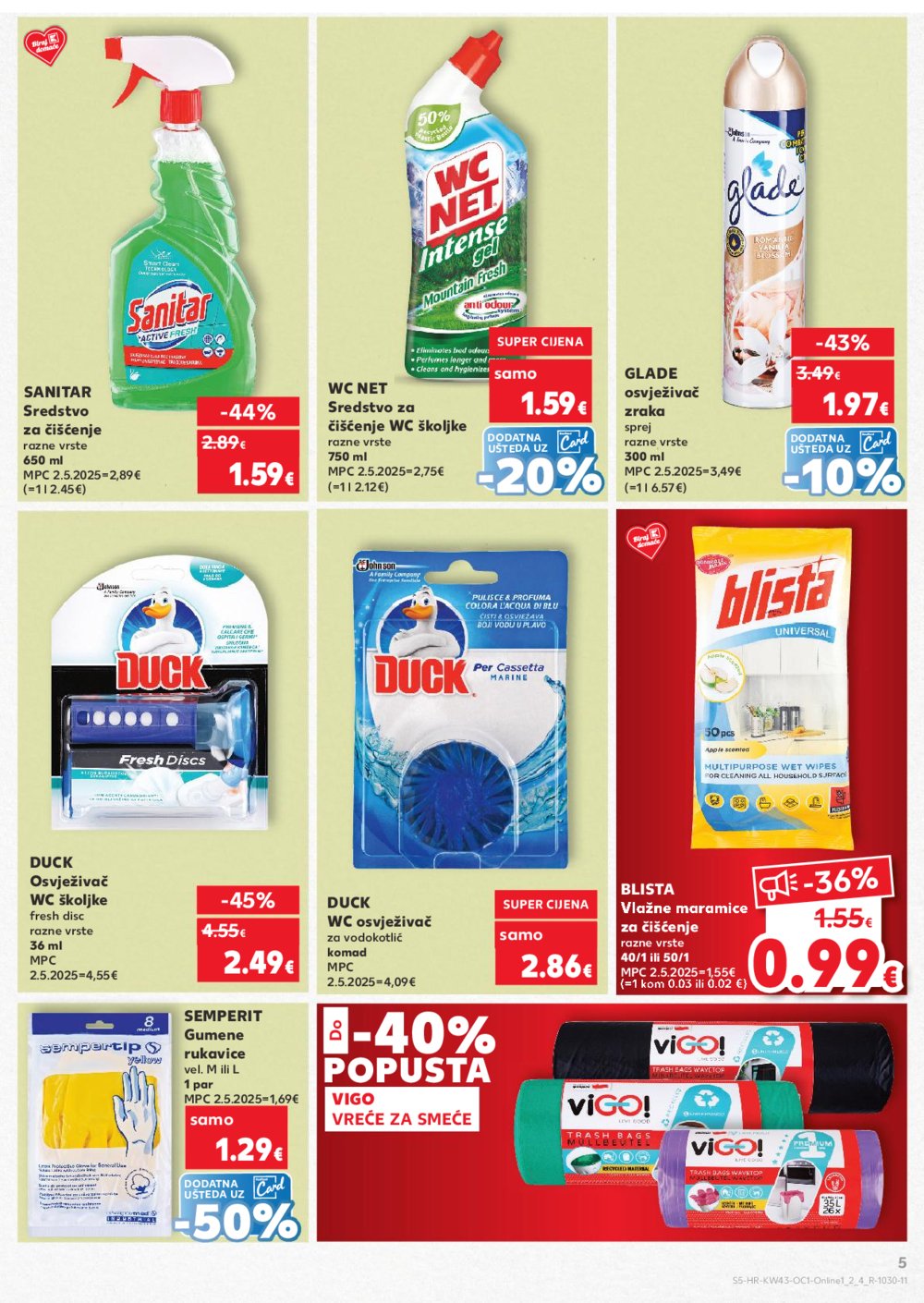 Kaufland katalog Robne marke 22.10. - 28.10.2025. Odabrane poslovnice
