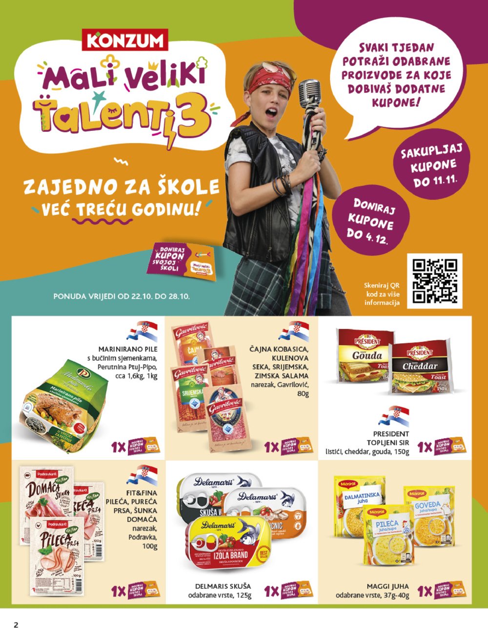 Konzum katalog Akcija 22.10. - 28.10.2025.