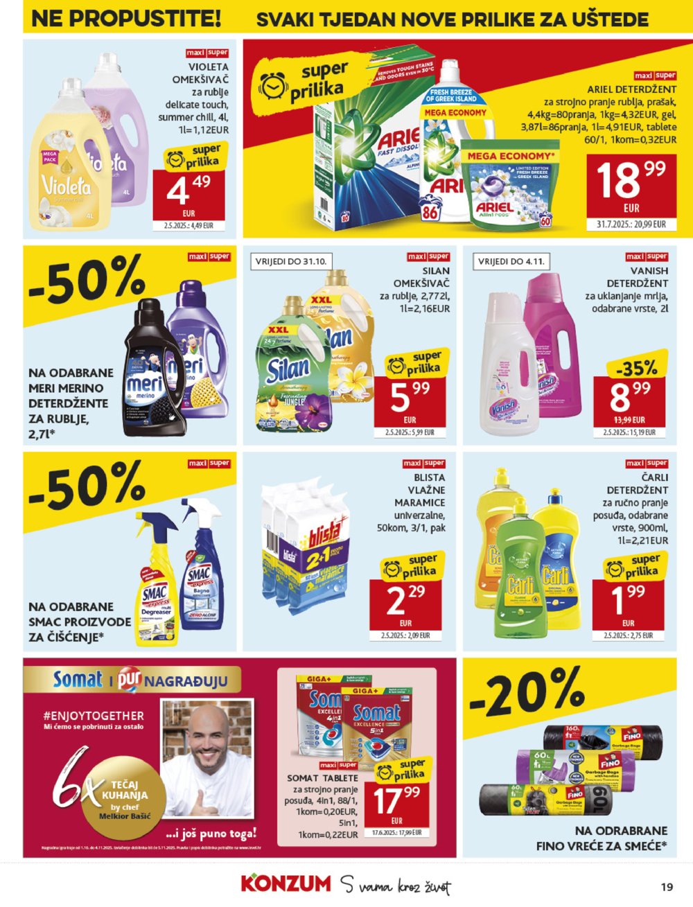 Konzum katalog Akcija 22.10. - 28.10.2025.