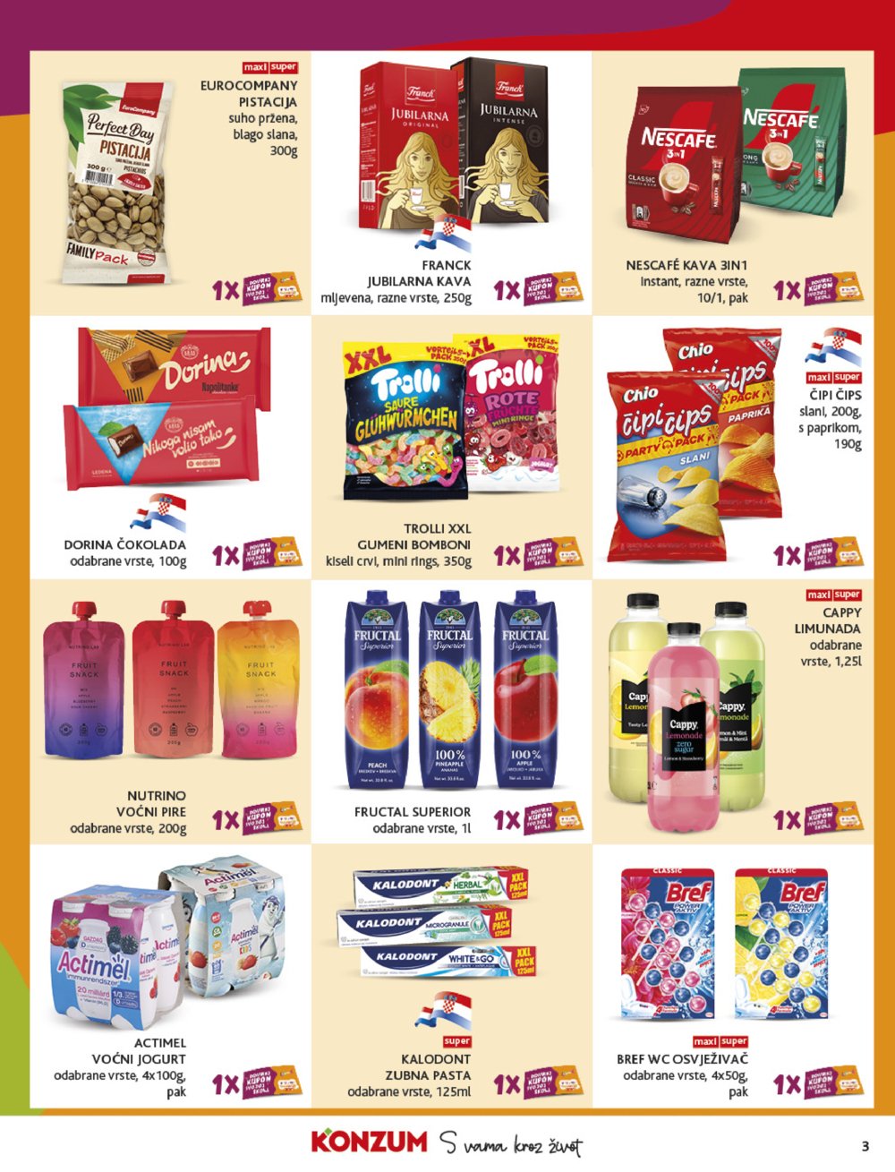 Konzum katalog Akcija 22.10. - 28.10.2025.