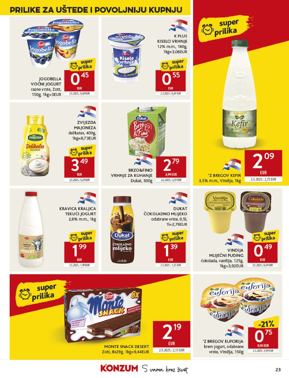 Konzum katalog Akcija 22.10. - 28.10.2025.