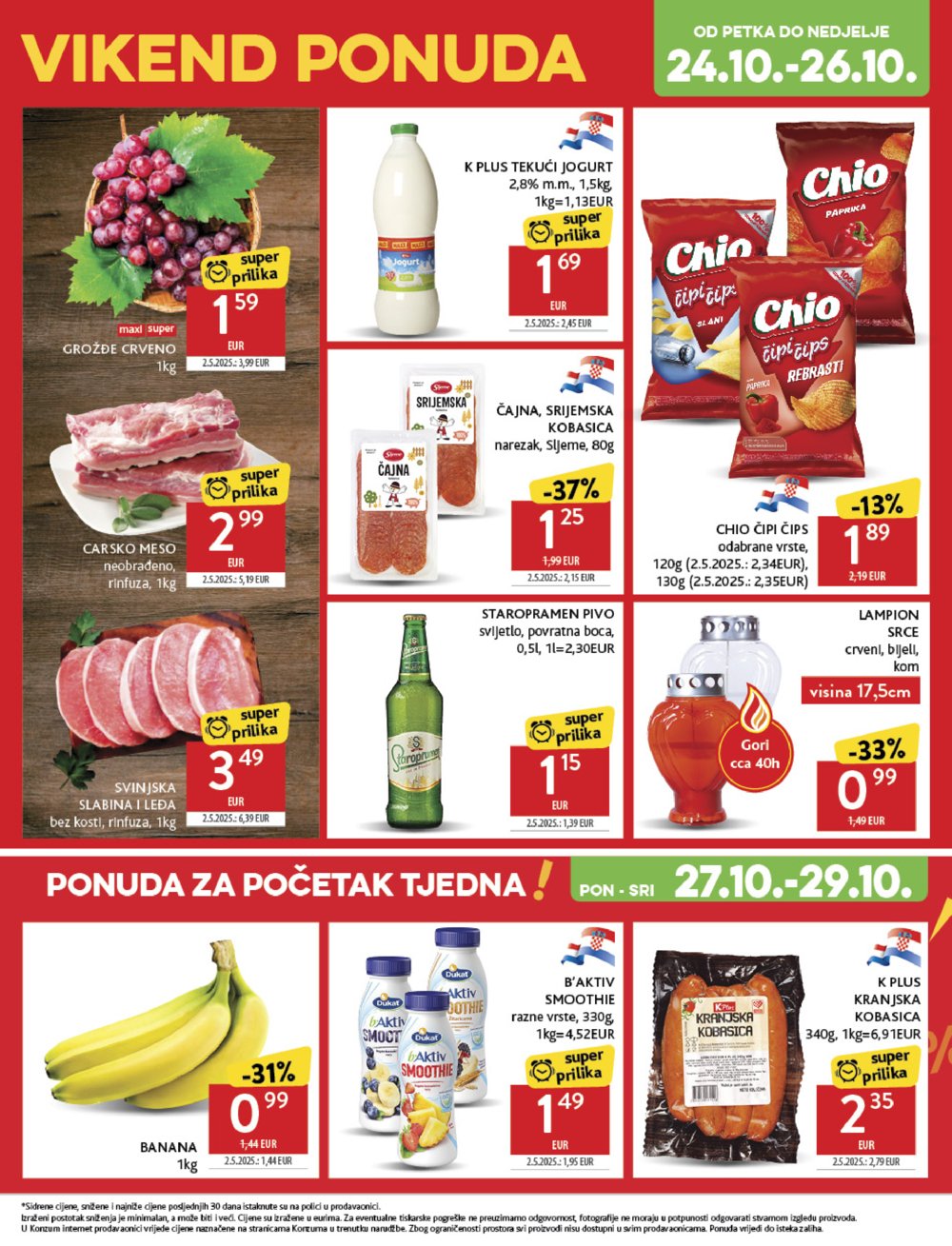 Konzum katalog Akcija 22.10. - 28.10.2025.