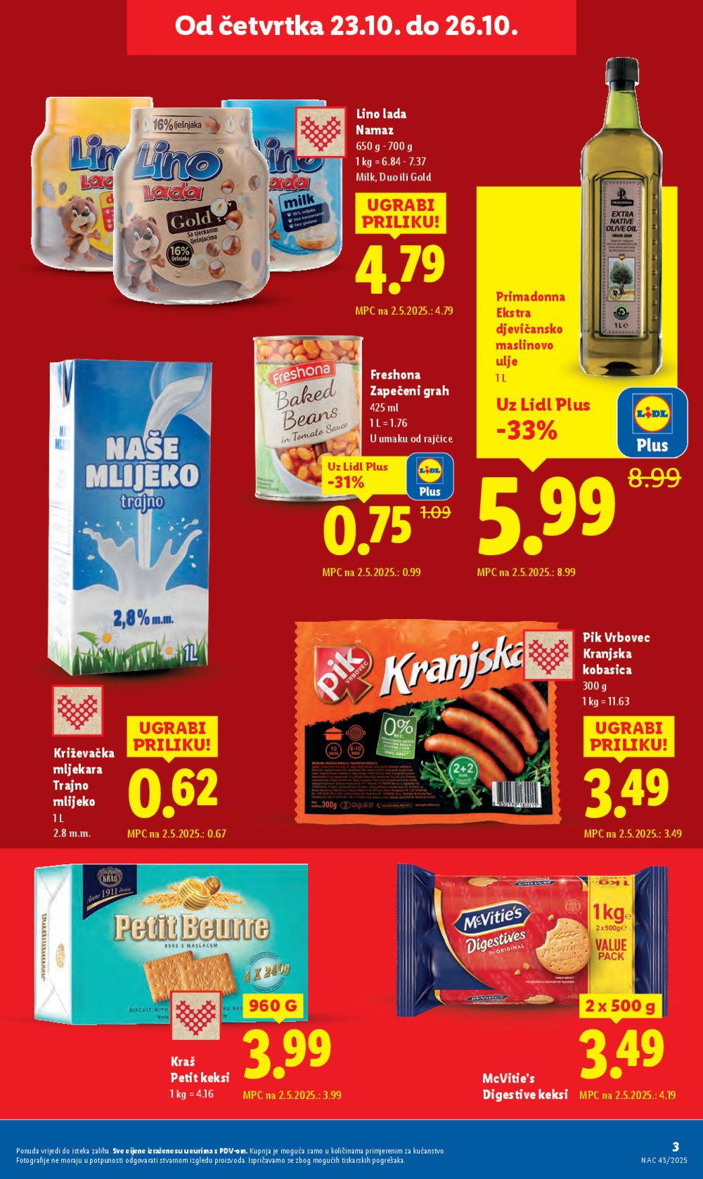 Lidl katalog Super ponuda od četvrtka 23.10. - 26.10.2025.