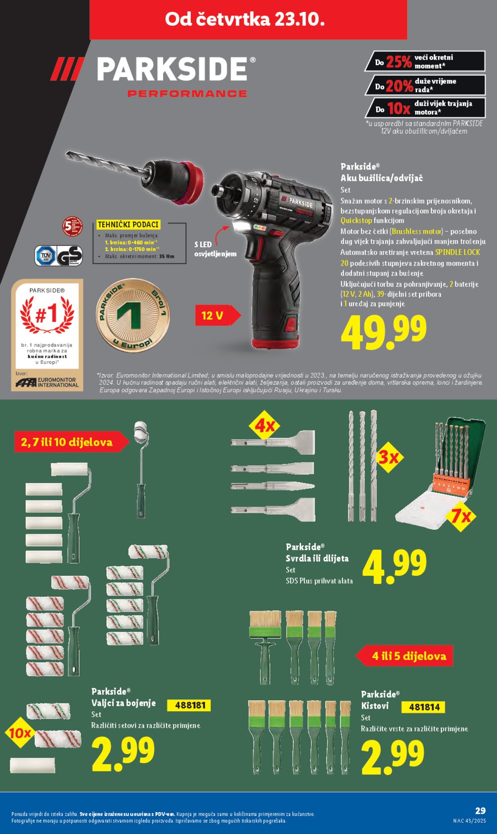 Lidl katalog Super ponuda od četvrtka 23.10. - 26.10.2025.