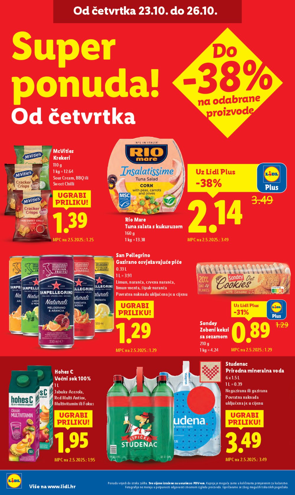 Lidl katalog Super ponuda od četvrtka 23.10. - 26.10.2025.