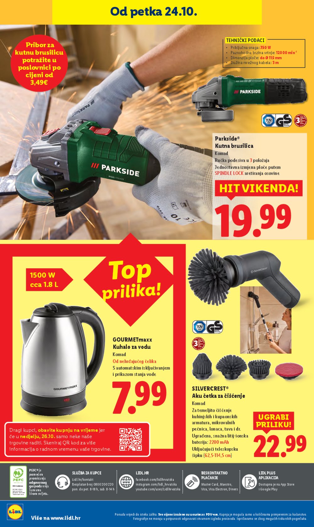 Lidl katalog Super ponuda od četvrtka 23.10. - 26.10.2025.
