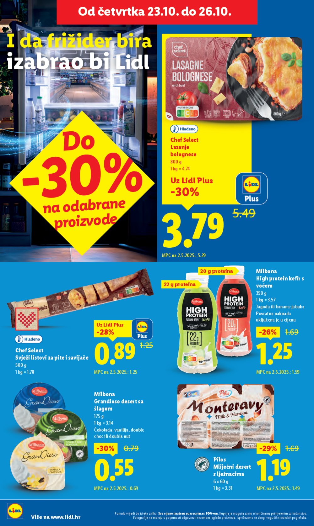Lidl katalog Super ponuda od četvrtka 23.10. - 26.10.2025.