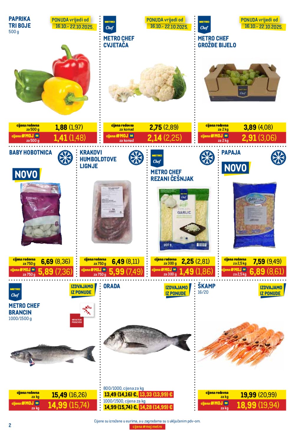 Metro katalog Prehrana i neprehrana 16.10. - 02.11.2025.