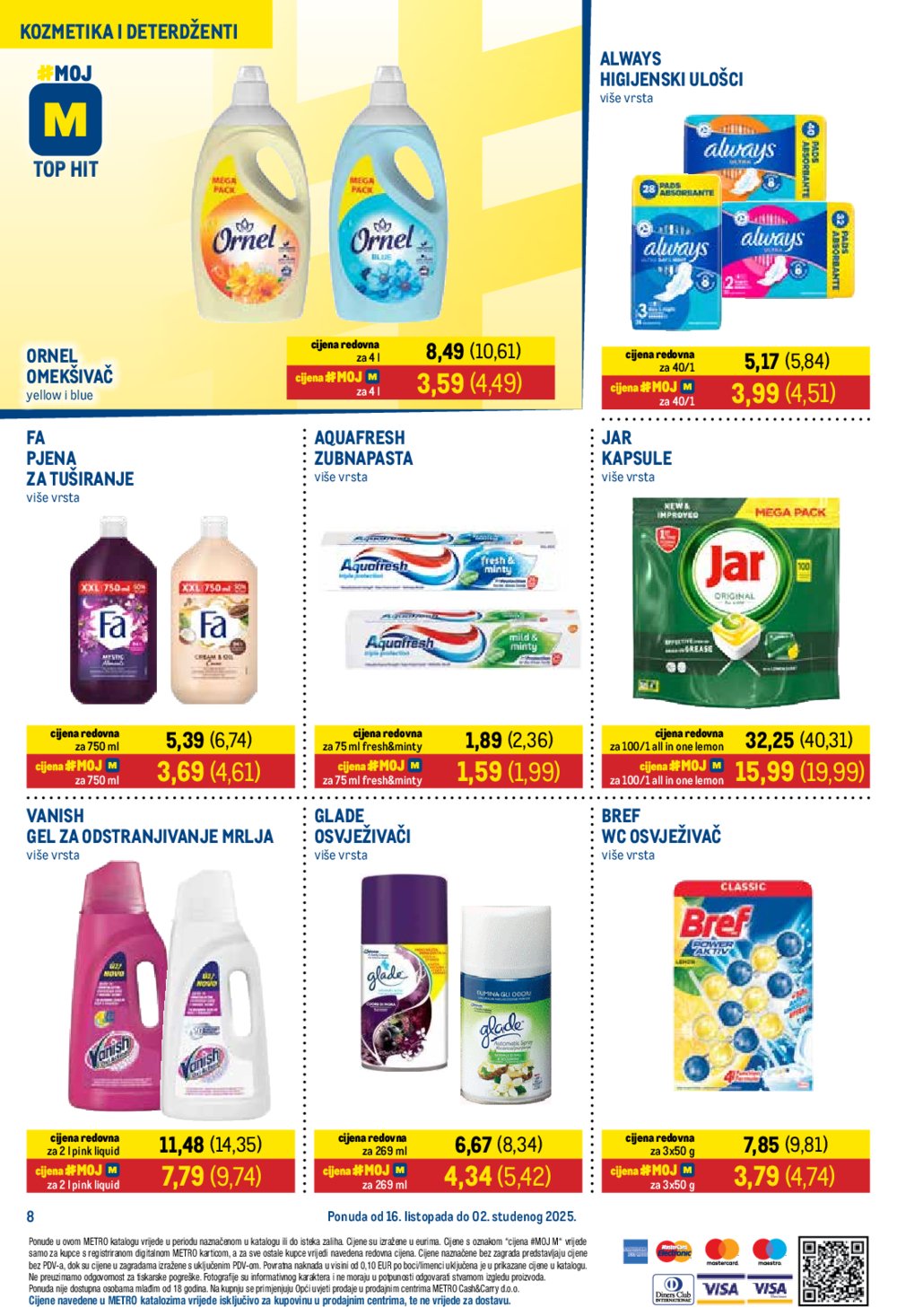Metro katalog Prehrana i neprehrana 16.10. - 02.11.2025.