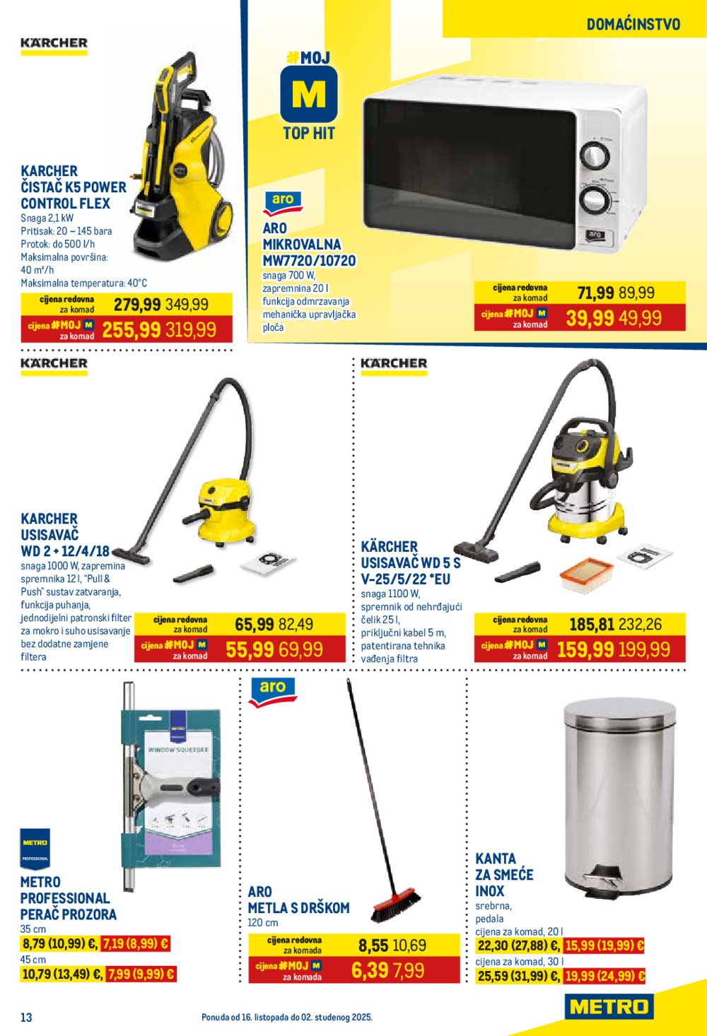 Metro katalog Prehrana i neprehrana 16.10. - 02.11.2025.