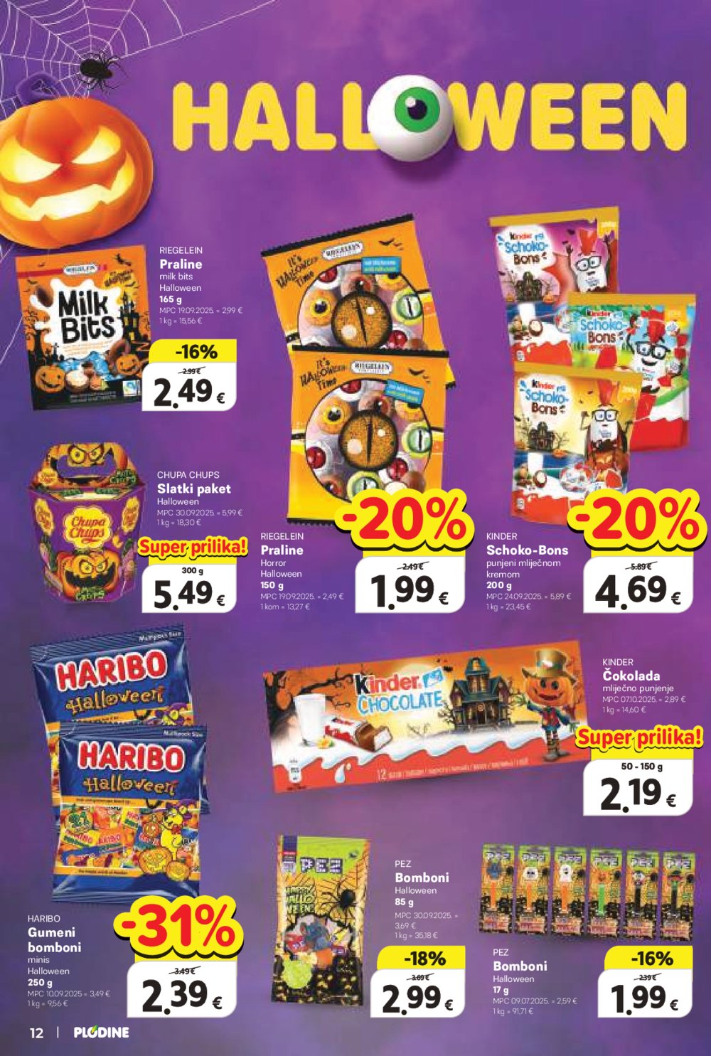 Plodine katalog Akcija 22.10. - 28.10.2025.