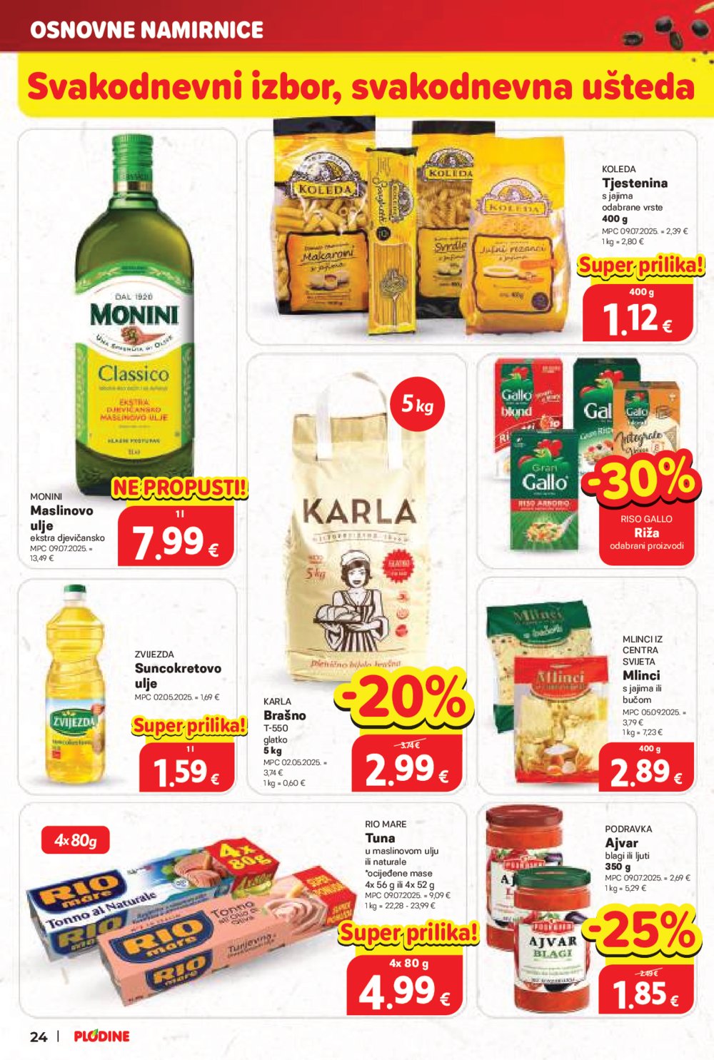 Plodine katalog Akcija 22.10. - 28.10.2025.