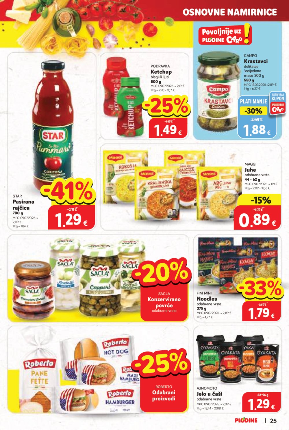 Plodine katalog Akcija 22.10. - 28.10.2025.