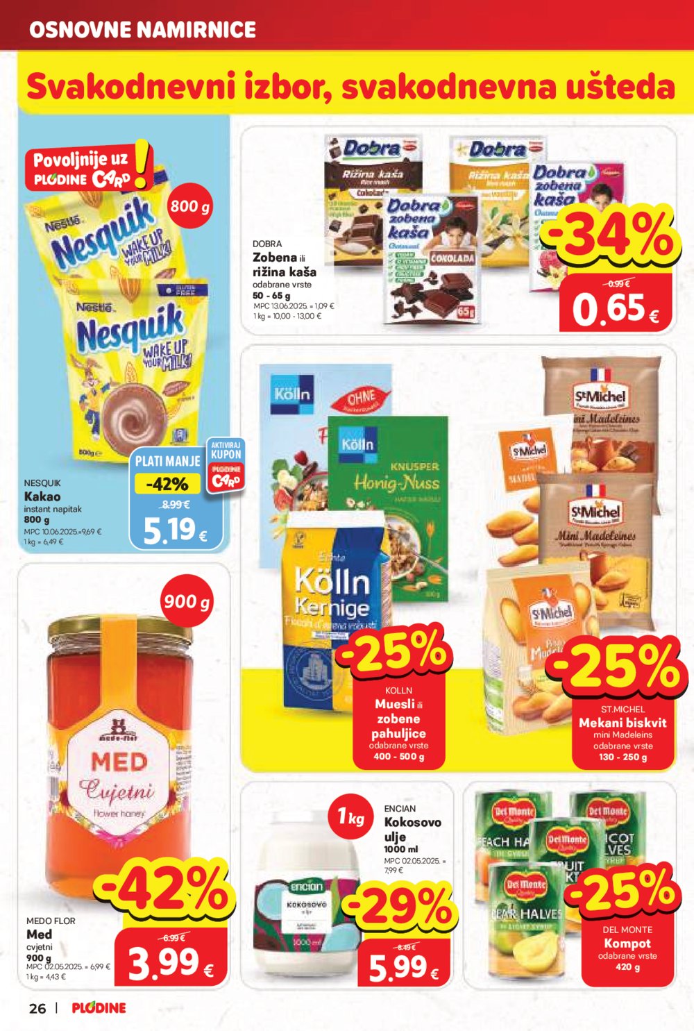 Plodine katalog Akcija 22.10. - 28.10.2025.