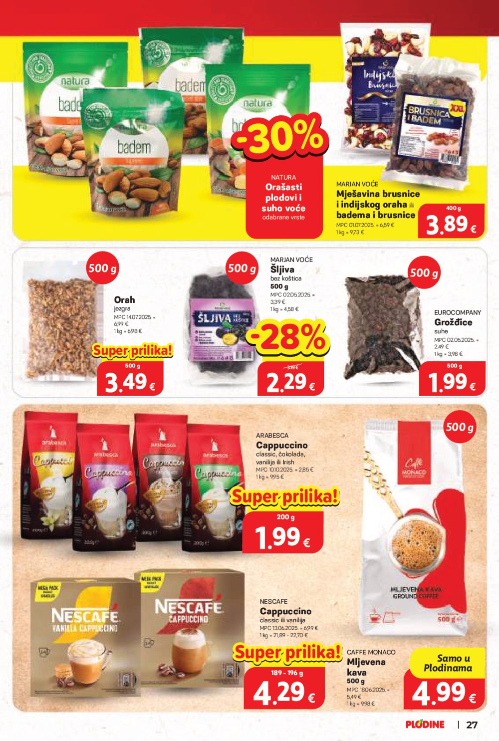 Plodine katalog Akcija 22.10. - 28.10.2025.