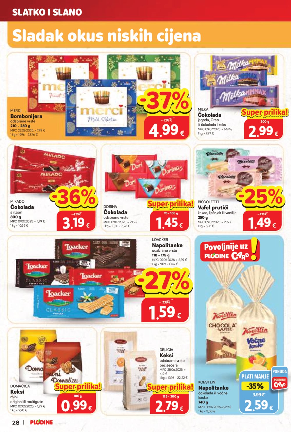 Plodine katalog Akcija 22.10. - 28.10.2025.