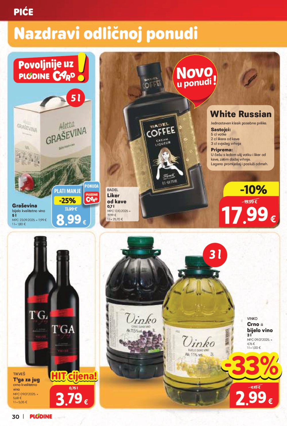 Plodine katalog Akcija 22.10. - 28.10.2025.
