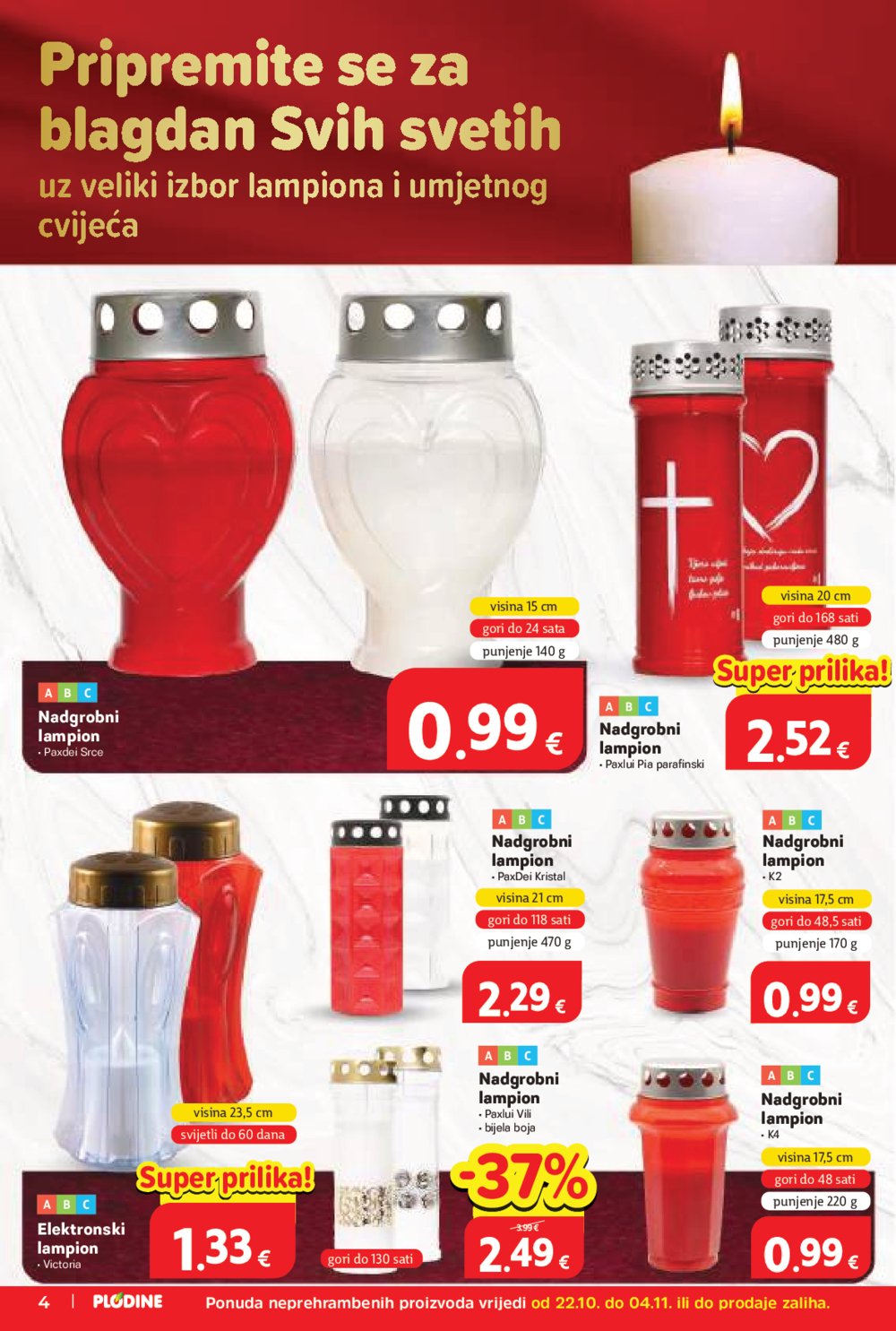 Plodine katalog Akcija 22.10. - 28.10.2025.