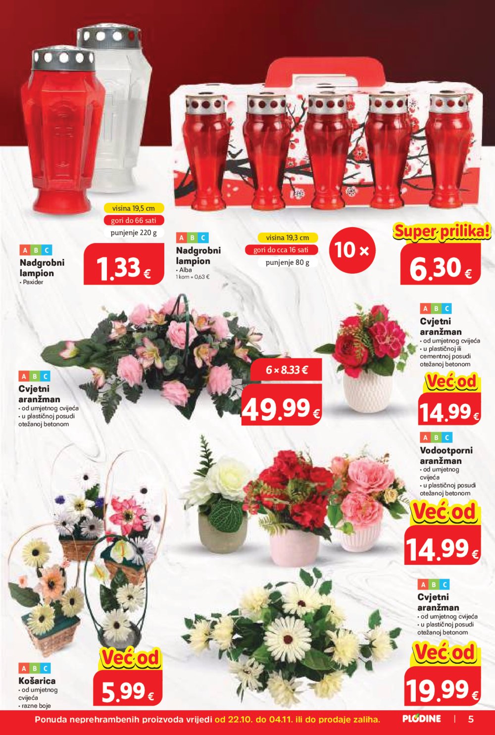 Plodine katalog Akcija 22.10. - 28.10.2025.