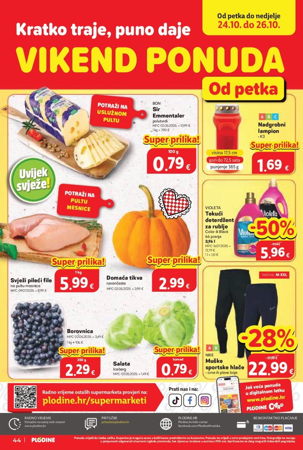 Plodine katalog Akcija 22.10. - 28.10.2025.