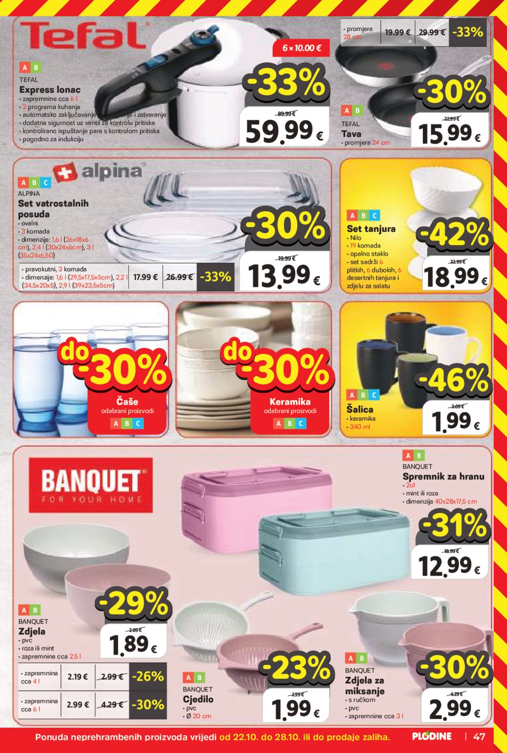 Plodine katalog Akcija 22.10. - 28.10.2025.