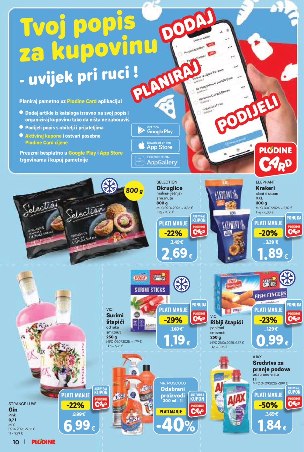 Plodine katalog Akcija 22.10. - 28.10.2025.