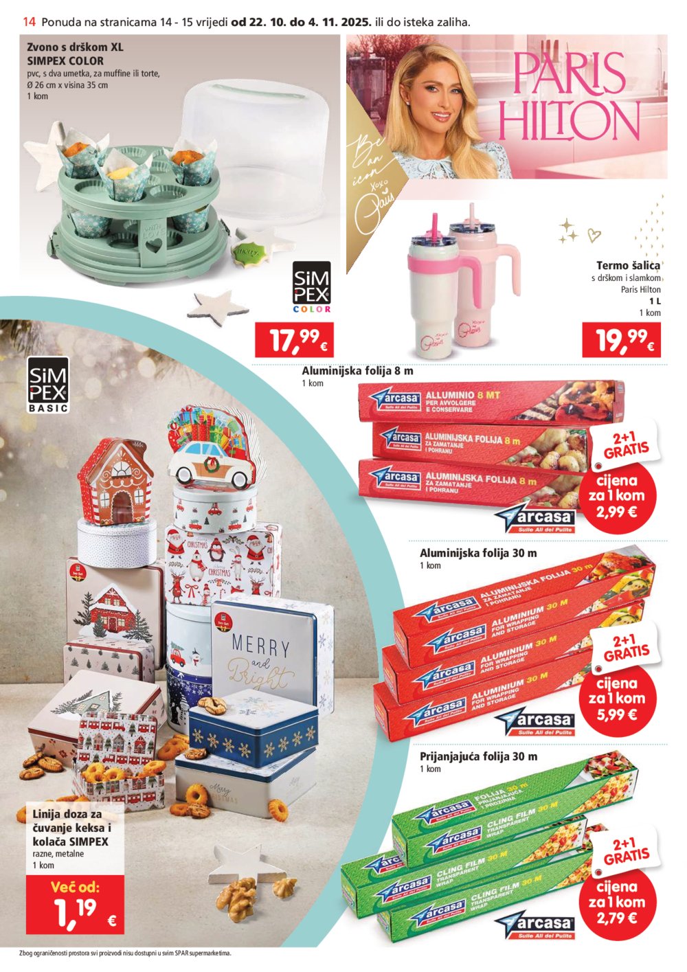SPAR katalog akcija 22.10.-4.11.