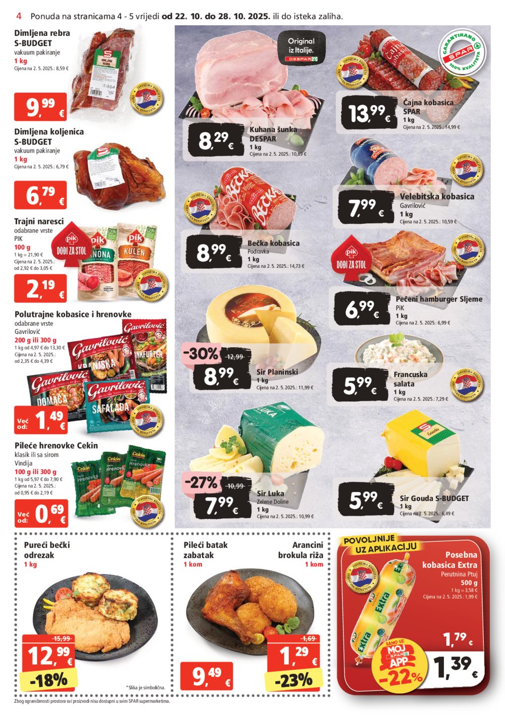 SPAR katalog akcija 22.10.-4.11.