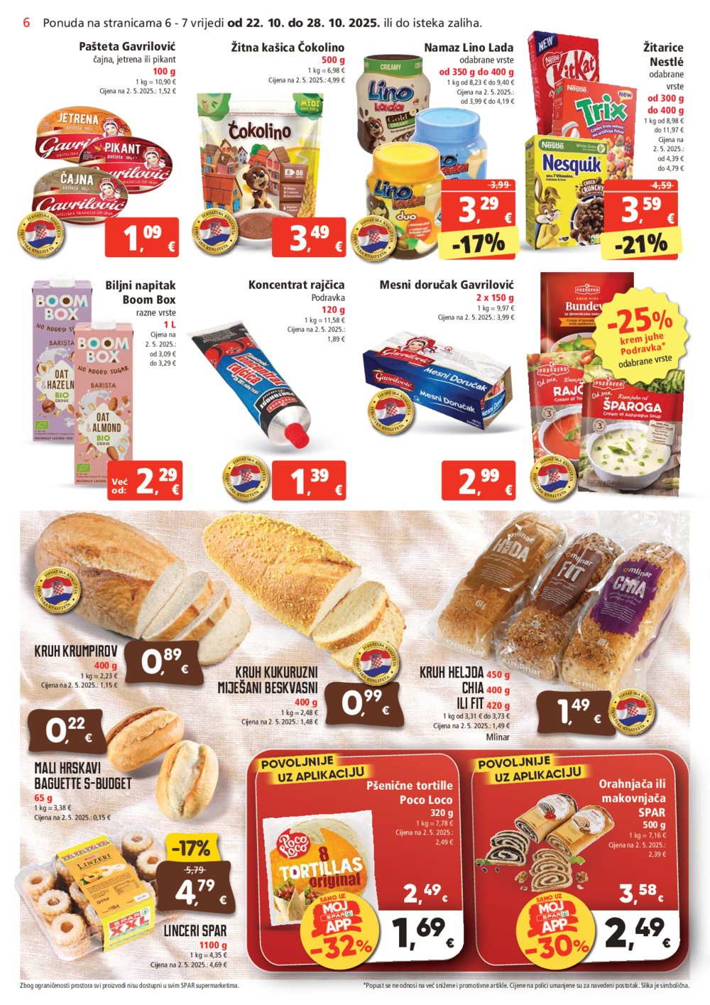 SPAR katalog akcija 22.10.-4.11.