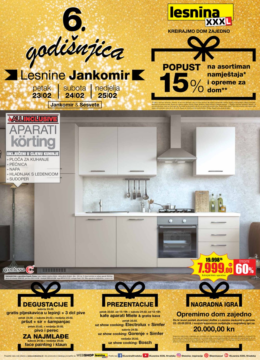 Lesnina katalog Akcija Jankomir, Sesvete od 23.02.-25.02.2018.
