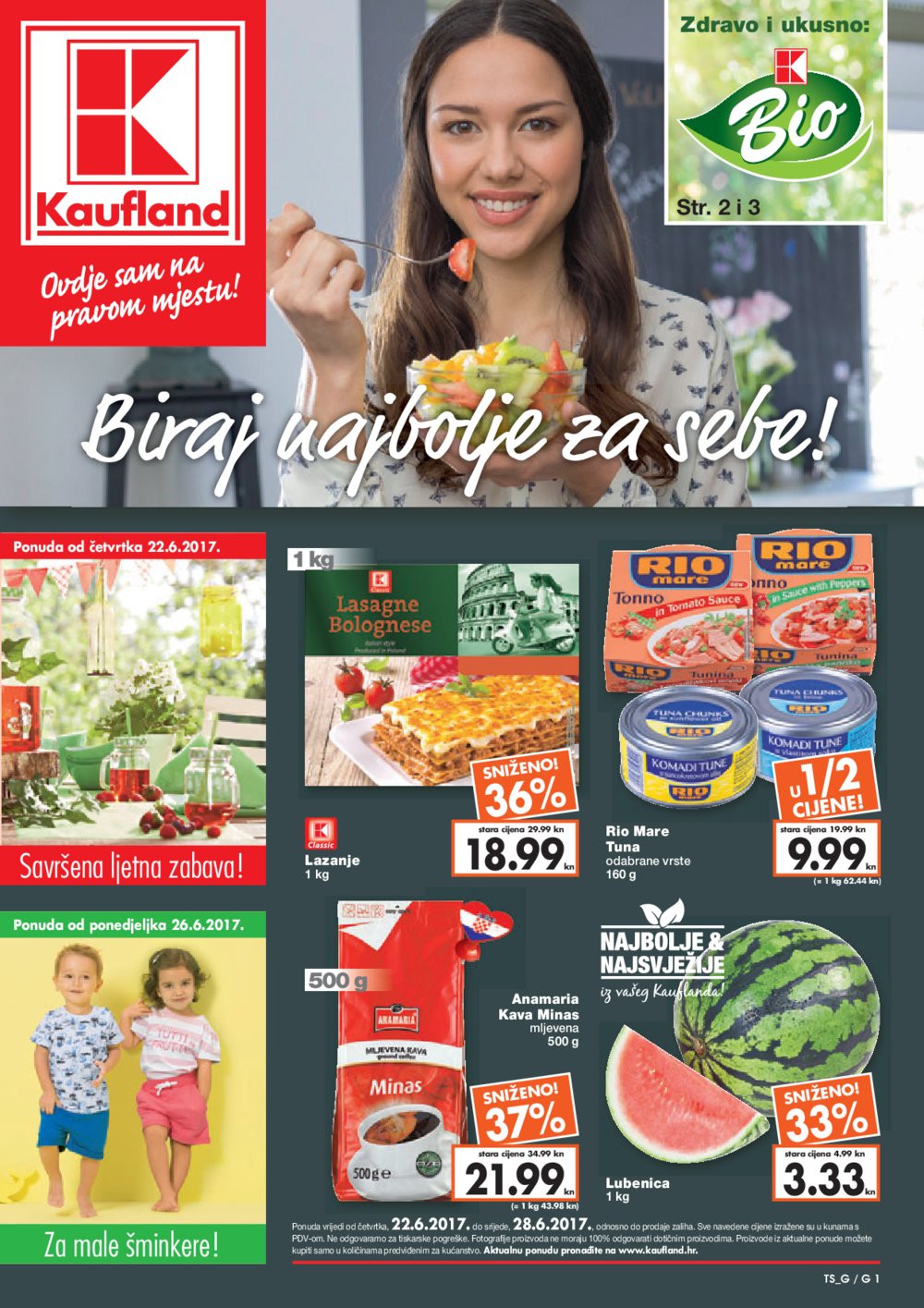 Kaufland katalog Biraj najbolje za sebe! od 22.6.2017. do 28.6.2017.