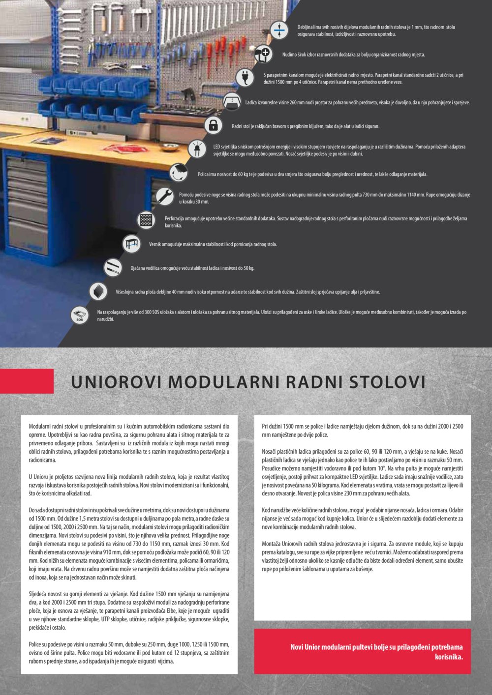 Comet katalog Akcijska ponuda modularnih radnih stolova 01.04.-31.12.2017. 