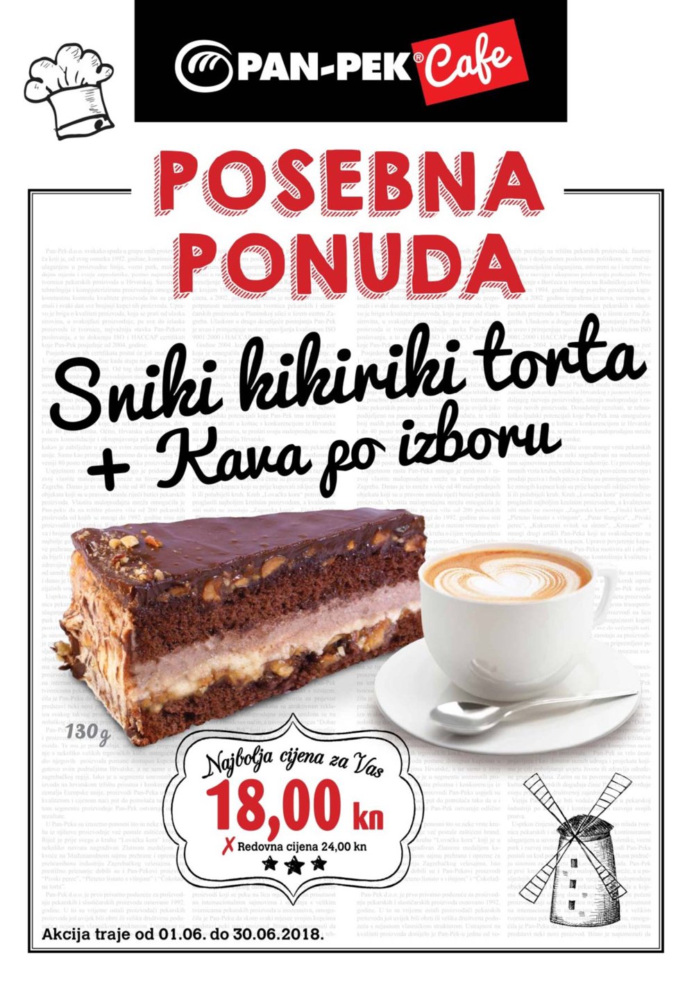 Pan-pek letak Posebna ponuda 01.06.-30.06.2018.