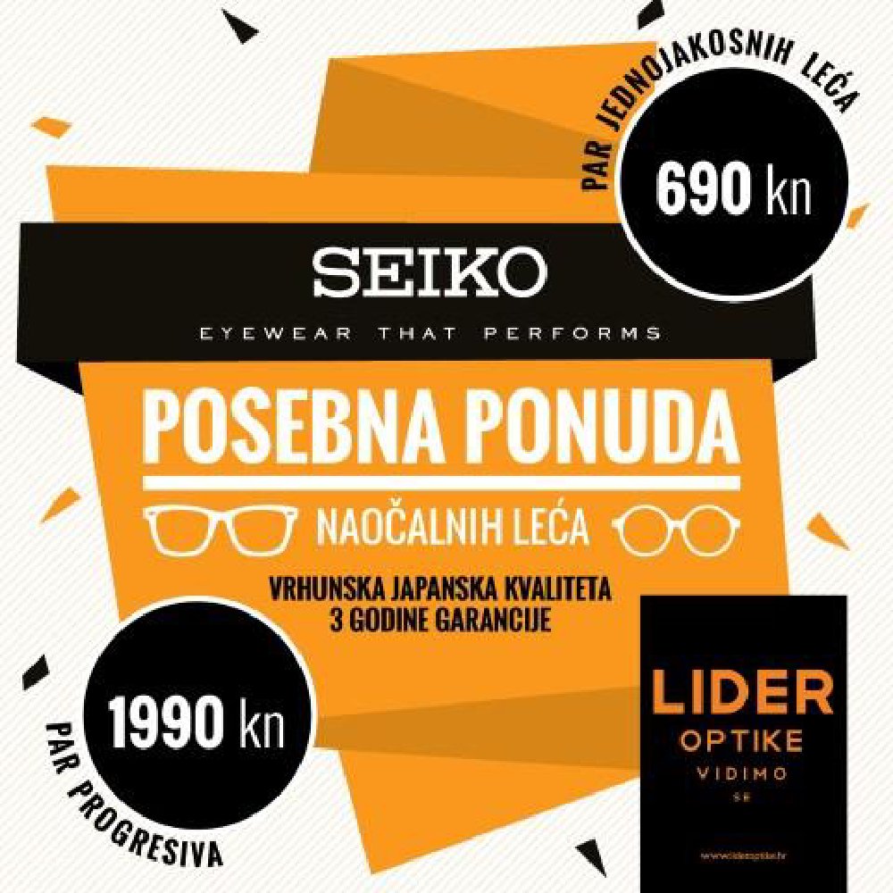 Optika Nataša letak Poseba ponuda naočalnih leća 13.06.-30.06.2018.
