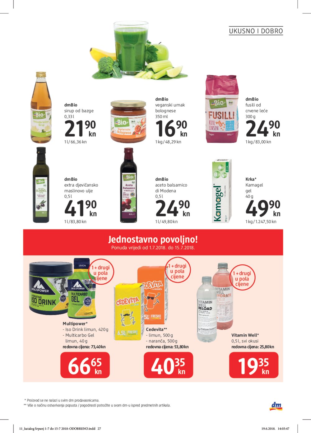 DM katalog Akcija 01.07.-15.07.2018.