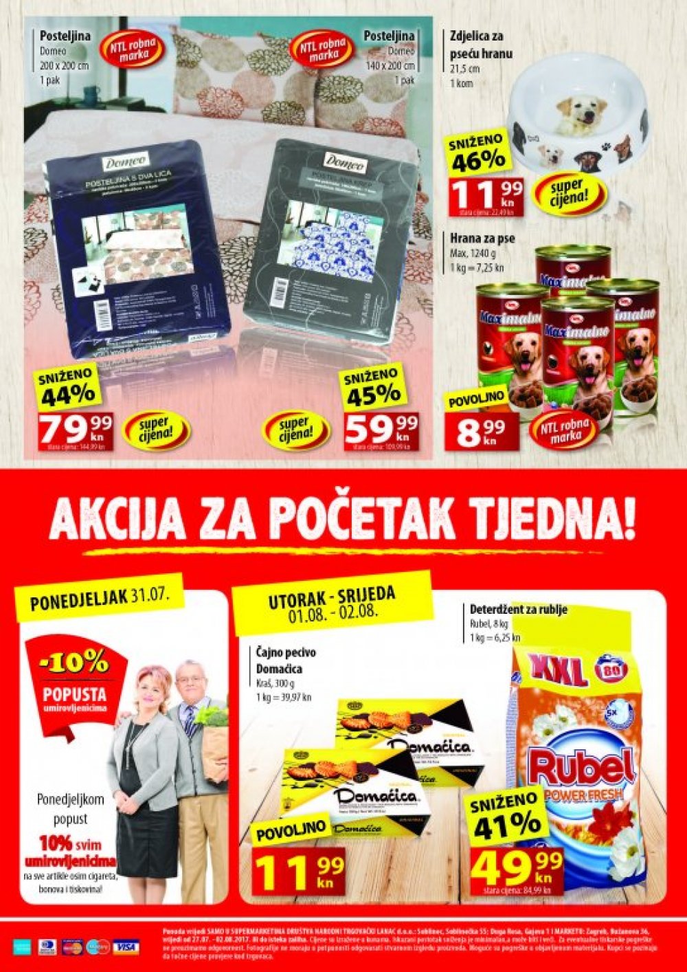 NTL katalog Tjedna super ponuda 27.07 - 02.08.2017. Soblinec Duga Resa Zagreb