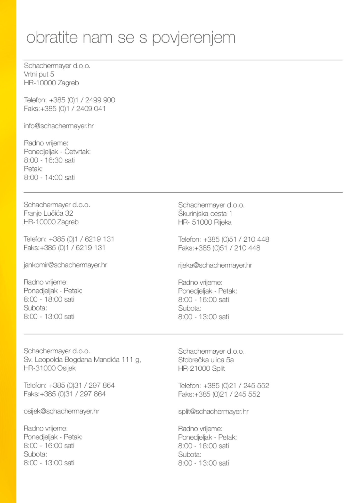 Schachermayer katalog Izvlačno okretni okov 02.10.-31.05.2019.