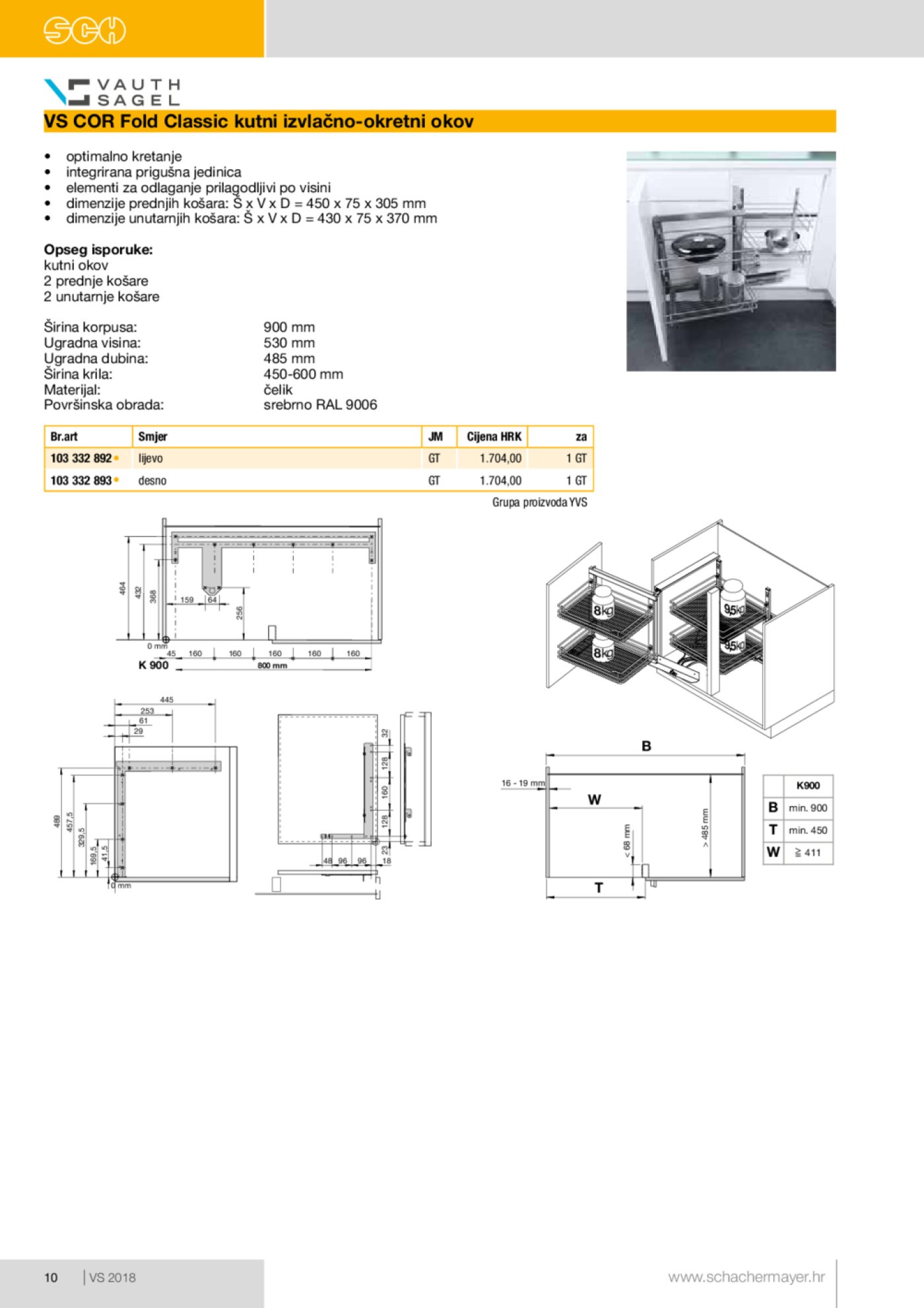 Schachermayer katalog Izvlačno okretni okov 02.10.-31.05.2019.