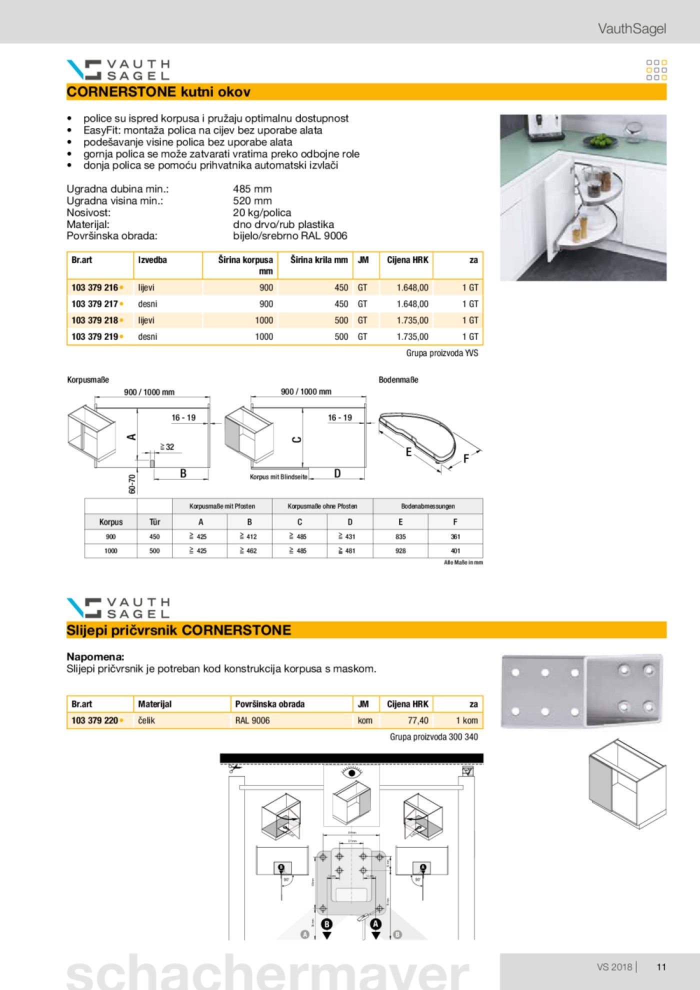 Schachermayer katalog Izvlačno okretni okov 02.10.-31.05.2019.