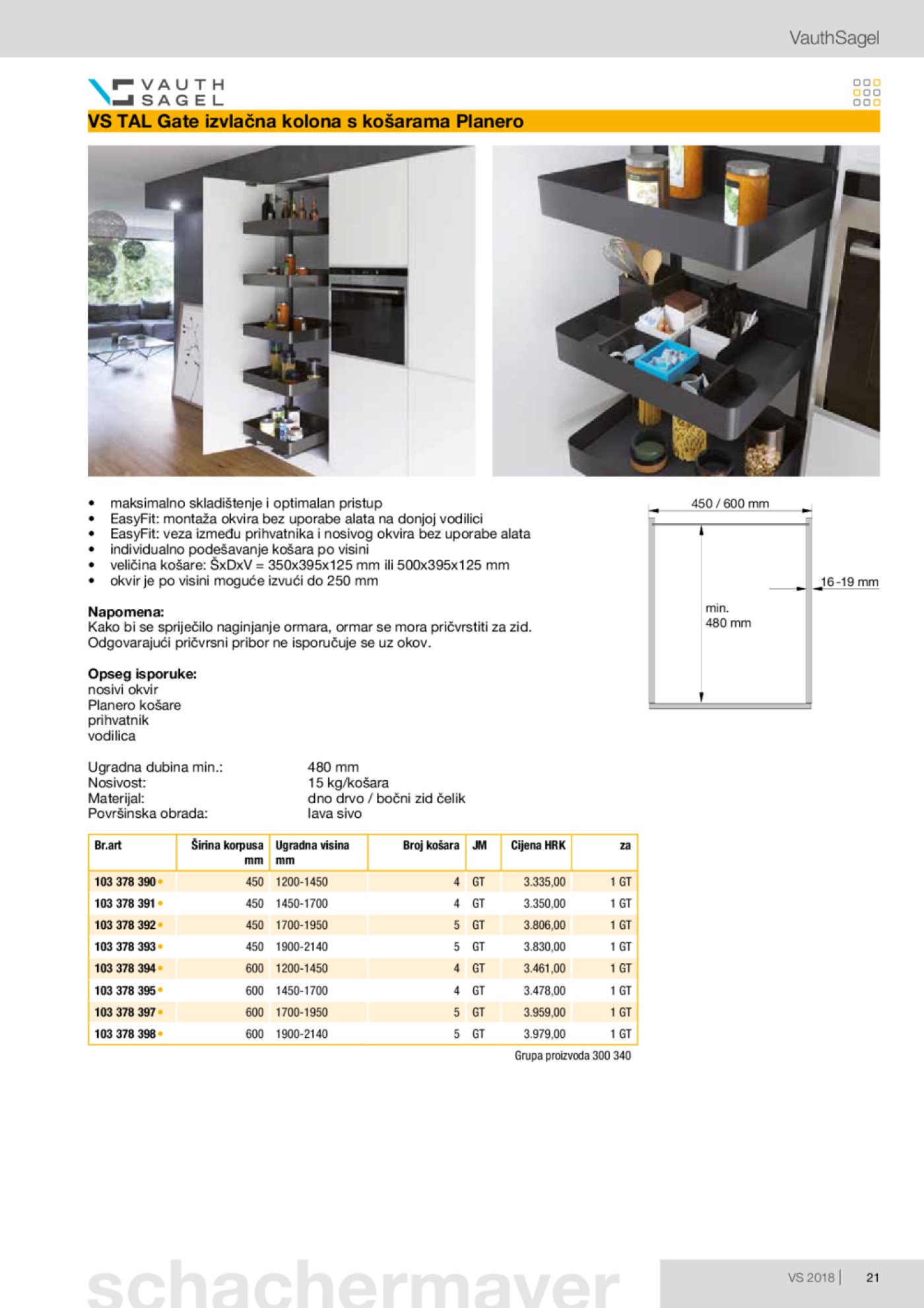 Schachermayer katalog Izvlačno okretni okov 02.10.-31.05.2019.