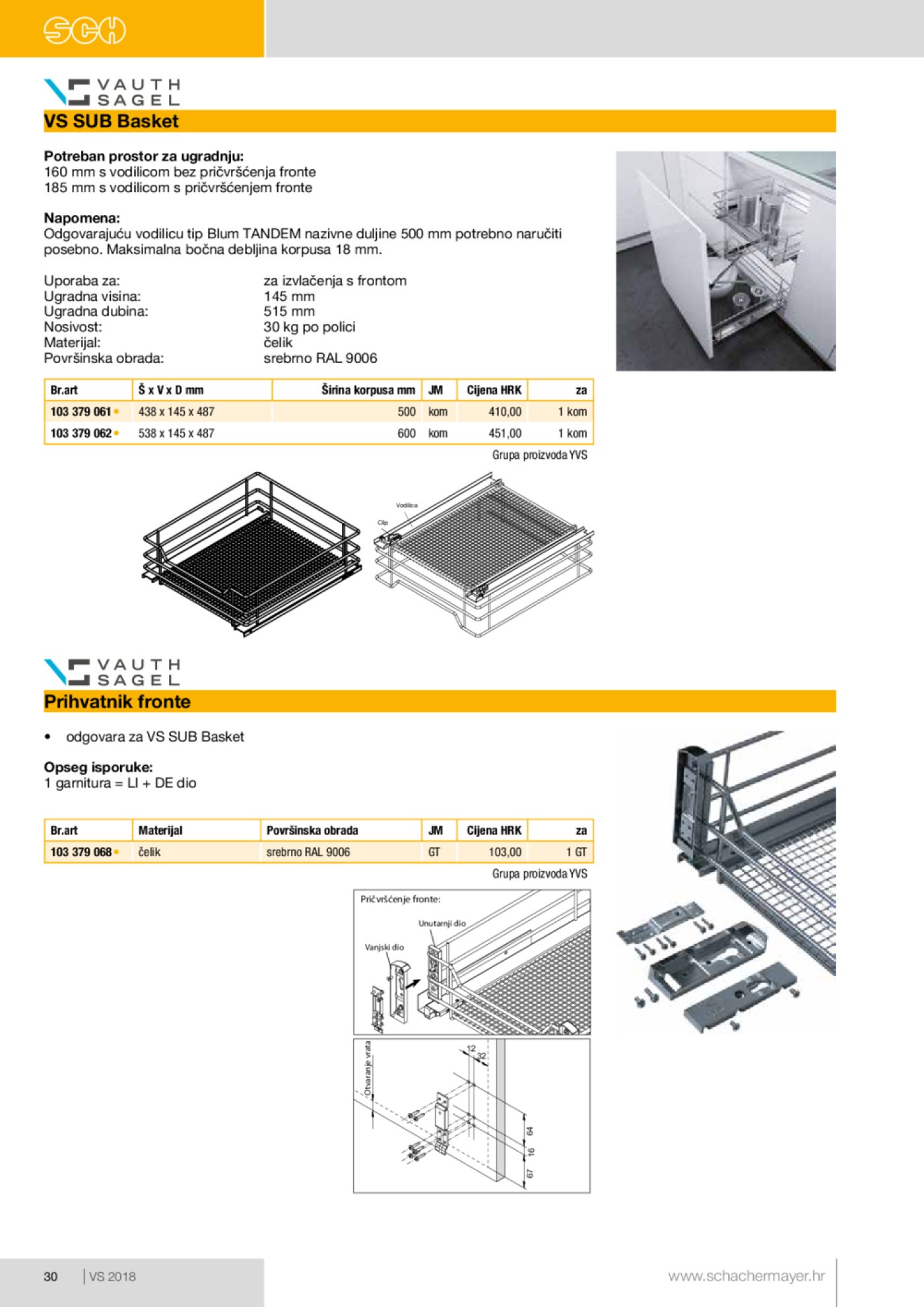 Schachermayer katalog Izvlačno okretni okov 02.10.-31.05.2019.