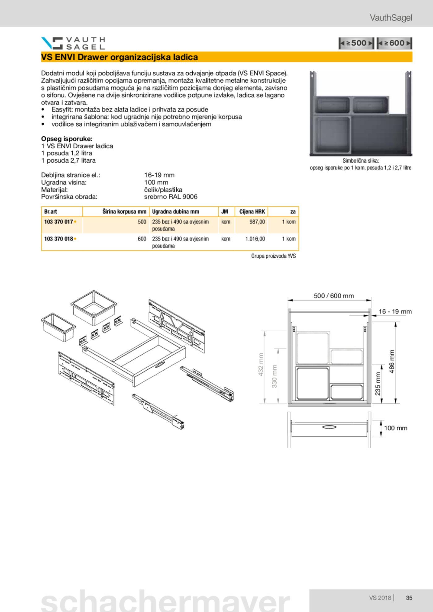 Schachermayer katalog Izvlačno okretni okov 02.10.-31.05.2019.