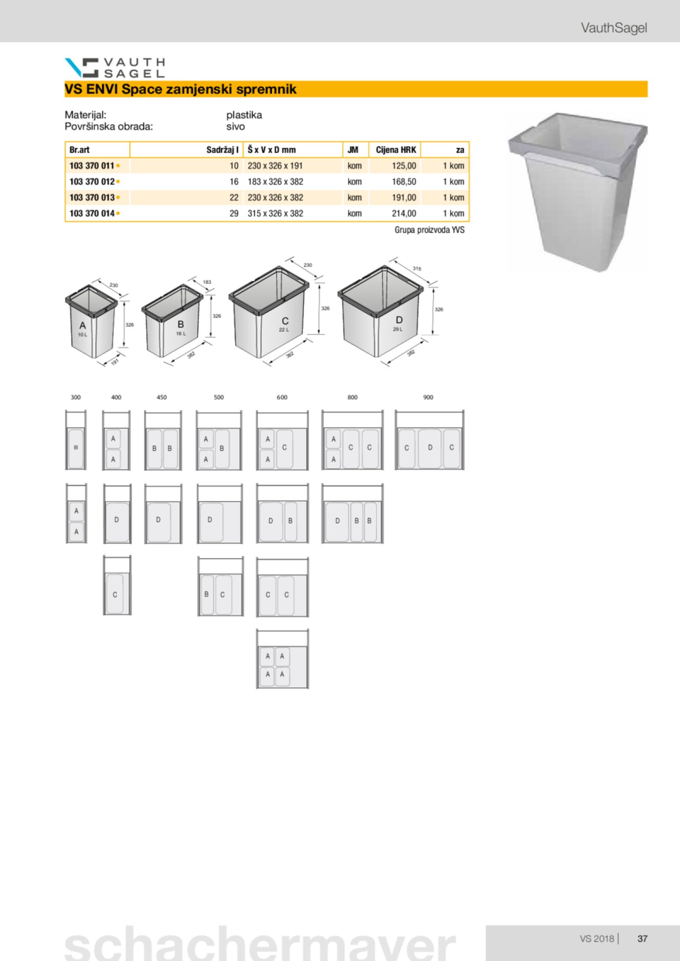 Schachermayer katalog Izvlačno okretni okov 02.10.-31.05.2019.