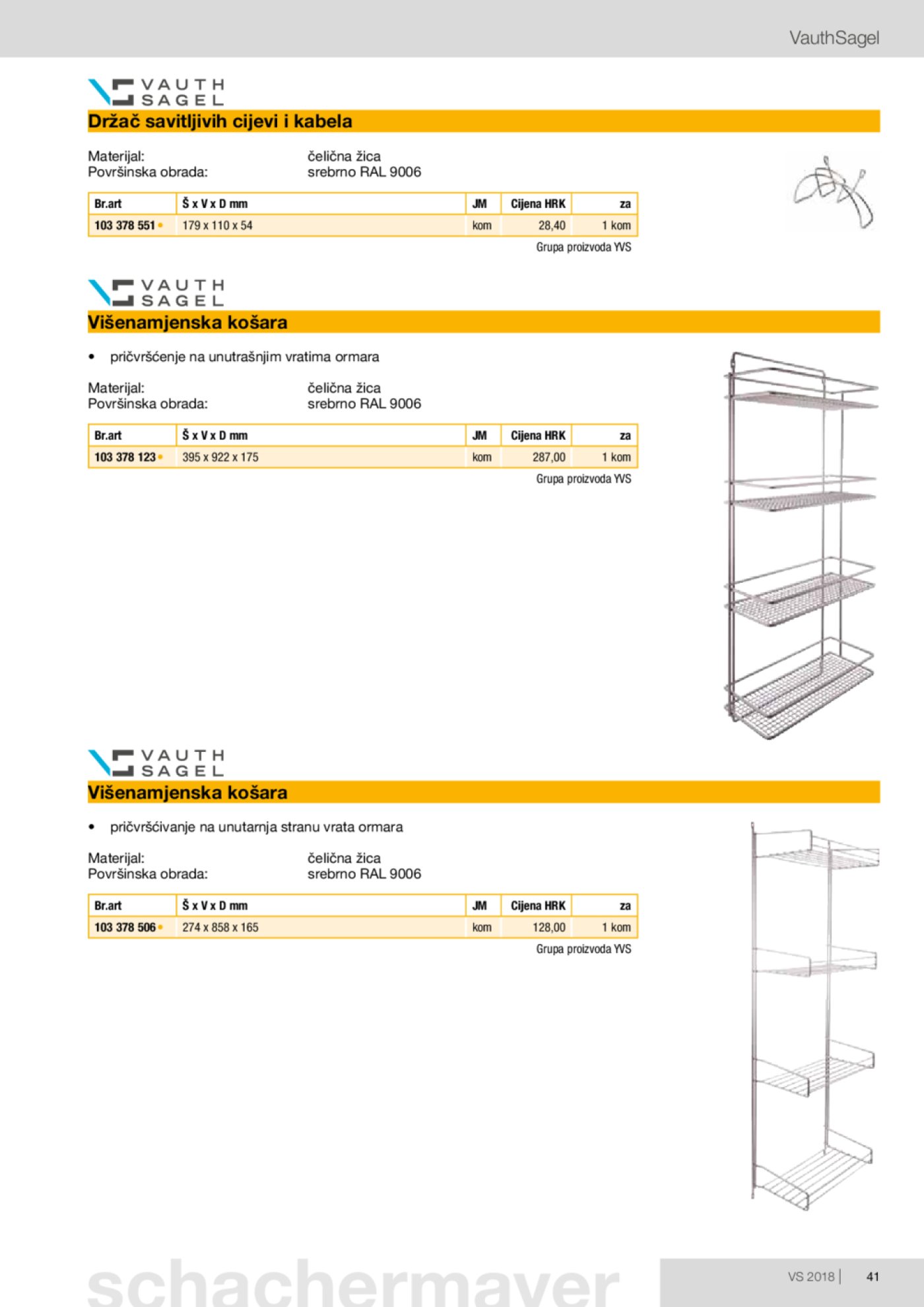 Schachermayer katalog Izvlačno okretni okov 02.10.-31.05.2019.