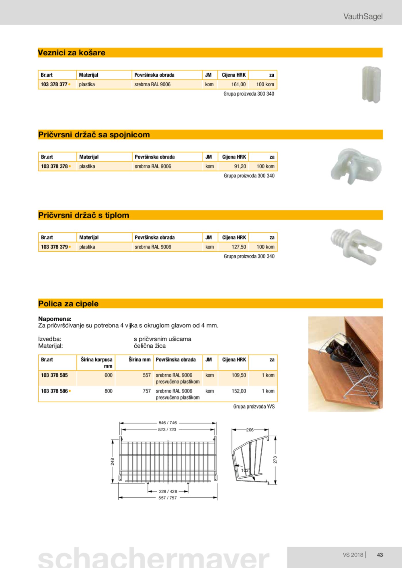 Schachermayer katalog Izvlačno okretni okov 02.10.-31.05.2019.