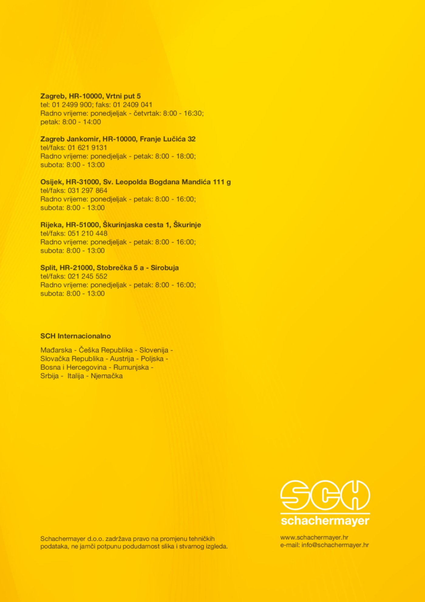 Schachermayer katalog Izvlačno okretni okov 02.10.-31.05.2019.